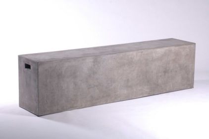 63" Concrete Park Bench