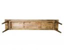 Natural Honey Solid Wood Large Dining Bench