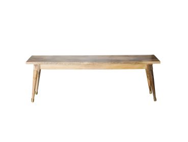 Natural Honey Solid Wood Small Dining Bench