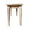 Natural Honey Solid Wood Small Dining Bench