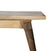 Natural Honey Solid Wood Small Dining Bench