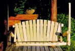 71" X 24" X 47"  Natural Wood Porch Swing