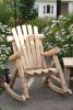 31" X 42" X 41"  Natural Wood Rocking Chair