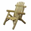 28" X 30" X 39"  Natural Wood Armchair Chair