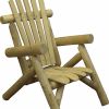 28" X 30" X 39"  Natural Wood Armchair Chair