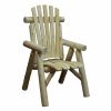 28" X 26" X 42" Natural Wood Dining Chair