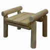 28" X 20" X 18"  Natural Wood Ottoman