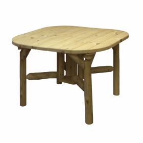 47" X 47" X 30"  Natural Wood Roundabout Table