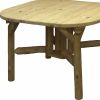 47" Natural Square Solid Wood Outdoor Dining Table