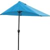 9" Aqua Outdoor Side Wall Umbrella