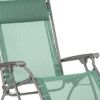 27" Green Metal Outdoor Zero Gravity Chair with Green Cushion