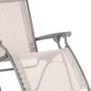 27" Magnolia and Gray Metal Zero Gravity Chair