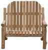 Rustic And Natural Cedar Two - Person Adirondack Chair