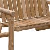 Rustic And Natural Cedar Two - Person Adirondack Chair