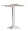 3 Piece Modern White And Gray Outdoor Bar Set