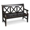 Modern Rustic Black Bench