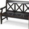 Modern Rustic Black Bench