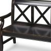 Modern Rustic Black Bench