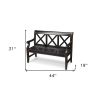 Modern Rustic Black Bench