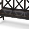 Modern Rustic Black Bench