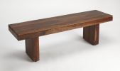 Modern Chunky Solid Wood Bench