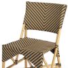 Brown Faux Rattan Dining Chair