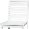 49" White Indoor Outdoor Bar Height Chair