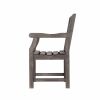 Distressed Patio Armchair With Diagonal Design