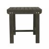 Dark Grey Outdoor Wooden Side Table