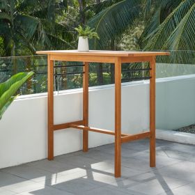 Honey Rectangular Bar Table