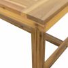 59" Natural Solid Wood Outdoor Dining Table