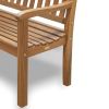 60" Teak Solid Wood Garden Bench