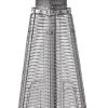 9500 BTU Bronze Steel Propane Triangular Pyramid Tabletop Patio Heater