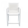 23" White Metal Director Chair