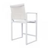 23" White Metal Director Chair