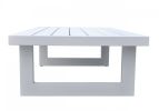 51" White Aluminum Outdoor Coffee Table