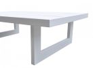 51" White Aluminum Outdoor Coffee Table