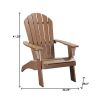 30" Brown Heavy Duty Plastic Adirondack Chair