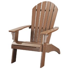 30" Brown Heavy Duty Plastic Adirondack Chair