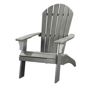 30" Gray Heavy Duty Plastic Adirondack Chair