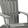 30" Gray Heavy Duty Plastic Adirondack Chair