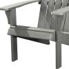 27" Gray Heavy Duty Plastic Adirondack Chair