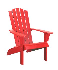 27" Red Heavy Duty Plastic Adirondack Chair