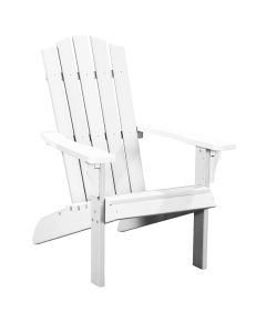 27" White Heavy Duty Plastic Adirondack Chair