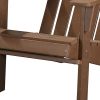 29" Brown Heavy Duty Plastic Adirondack Chair