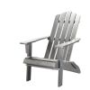 29" Gray Heavy Duty Plastic Adirondack Chair