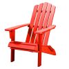 29" Red Heavy Duty Plastic Adirondack Chair