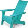 31" Blue Heavy Duty Plastic Adirondack Chair