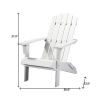 31" Green Heavy Duty Plastic Adirondack Chair