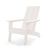 31" White Heavy Duty Plastic Adirondack Chair